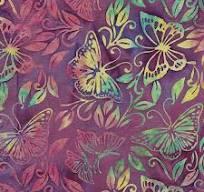 BBM25 Butterfly Blooms 1 & 2 (Batik) Suggested Border