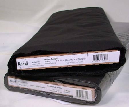 Bosal Fashion-Fuse Black Interfacing 20in