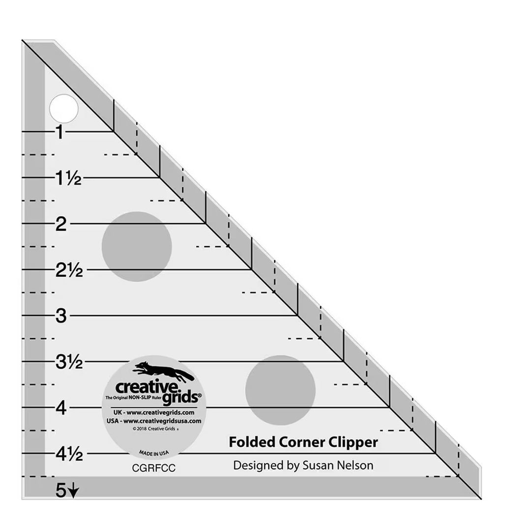 Creative Grids Folded Corner Clipper Ruler – The Crabby Quilter