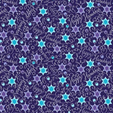 Dark Blue Hanukkah Star